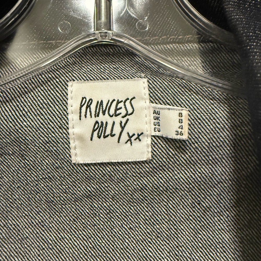 Princess Polly Hughes Dark Wash Denim Jacket - Picture 3 of 4